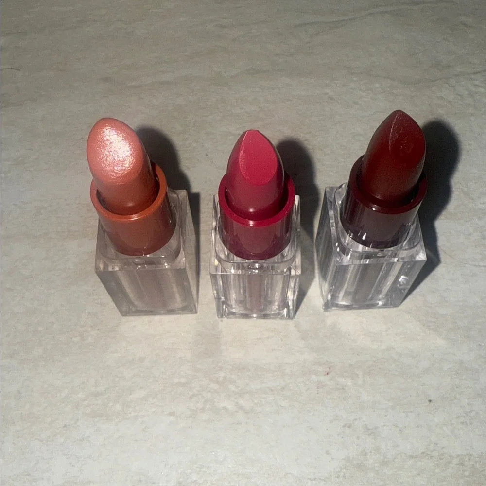 FALL Makeup Lipstick Trio - Assorted Shades (Brown, Red, Burgundy)